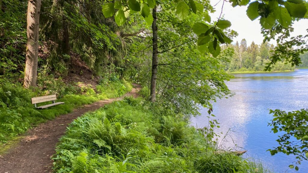 Bruksleden längs Dalälven i Krylbo.