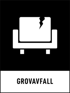 Symbol för grovavfall.